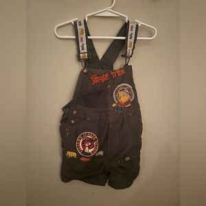 Y2K Winnie the Pooh Safari Trek Overalls *Flaw*
